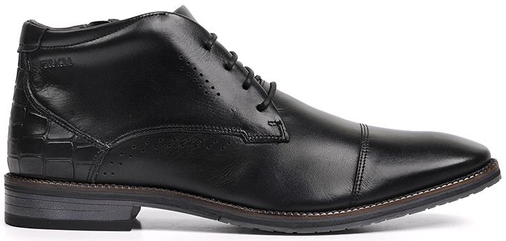 FLYNN - Black Leather Men's Boots - Ferracini Shoes Australia