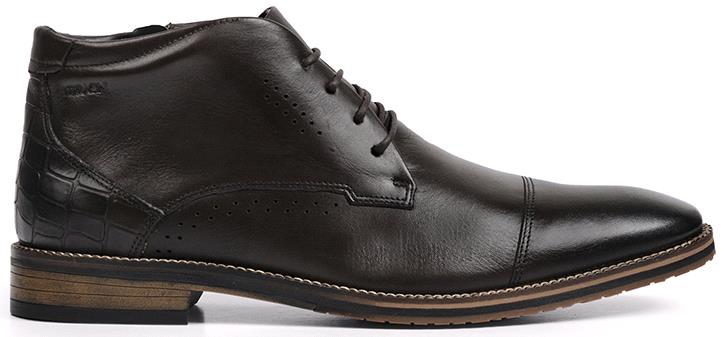 FLYNN - Brown Leather Men's Boots - Ferracini Shoes Australia