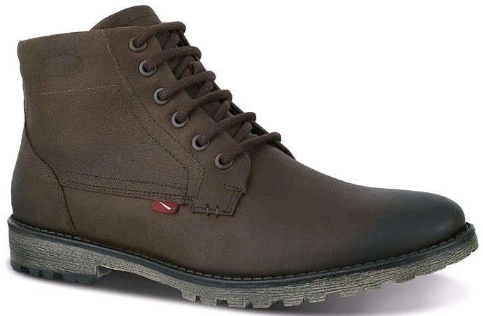 LEWIS - Dark Brown Men's Leather Lace Boot - Ferracini Shoes Australia