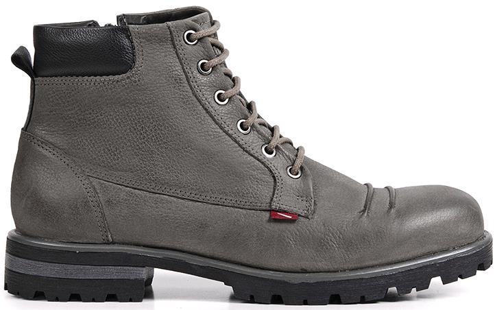 QUANLAN - Grey Men's Leather Lace Up Boots - Ferracini Shoes Australia