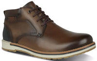 OKLAHOMA - Brown Men's Leather Lace Boots - Ferracini Shoes Australia