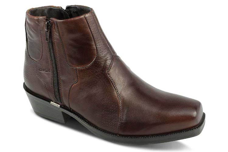 STEFAN - Dark Brown Chocolate Men's Leather Boots - Ferracini Shoes Australia