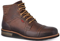 MACKSON - Brown Men's Leather Lace Boot - Ferracini Shoes Australia