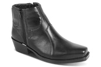 STEFAN - Black Men's Leather Boots - Ferracini Shoes Australia