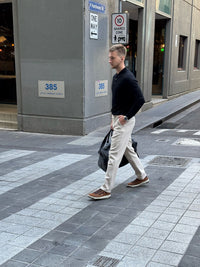 Ferracini Wilfred Elastic Lace Up Leather Sneaker - Ferracini Shoes Australia