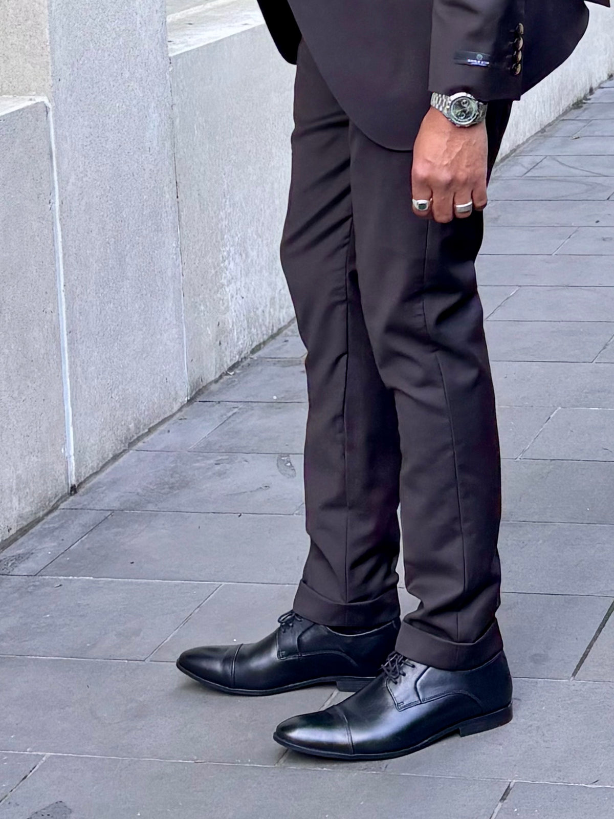 Ferracini Carlos – Classic Leather Cap-Toe Lace-Up Shoe - Ferracini Shoes Australia