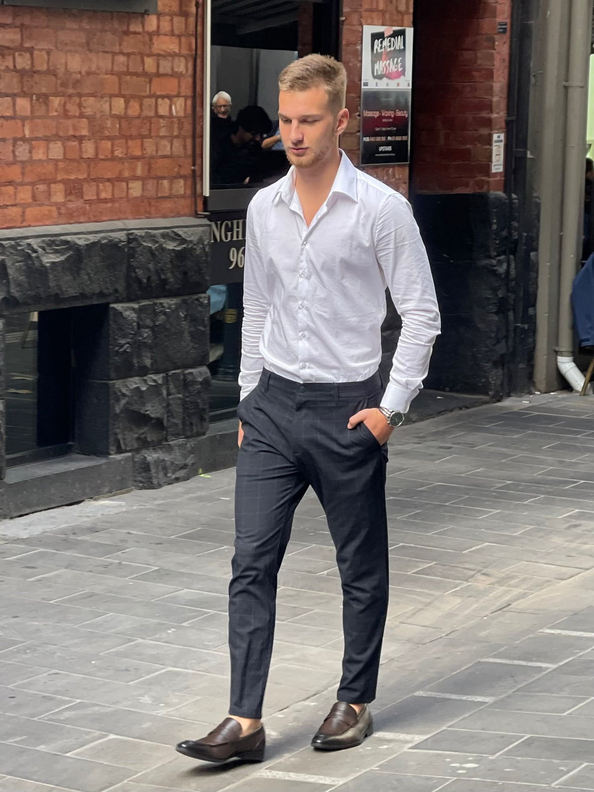 Ferracini Calvin Slip On Leather Shoe