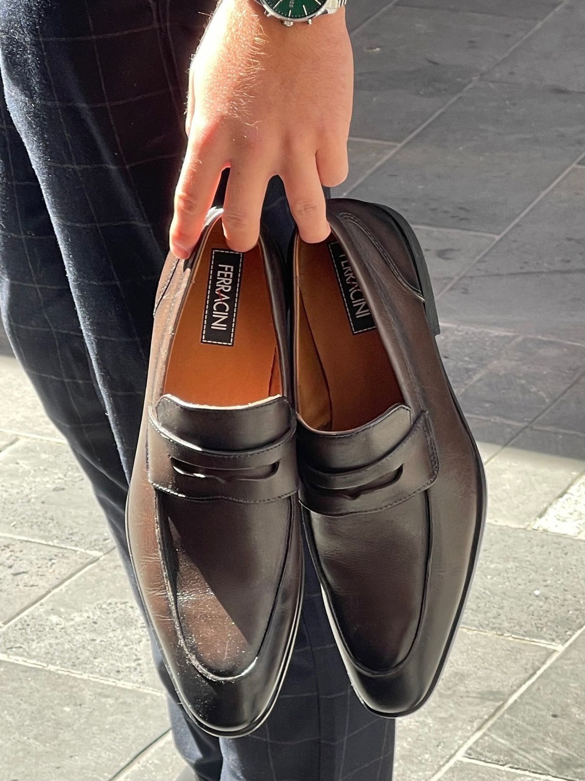 Ferracini Calvin Slip On Leather Shoe