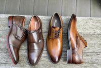 Ferracini Idris Double Monk Leather Shoe - Ferracini Shoes Australia