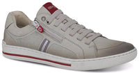 Ferracini Uziah Elastic Lace Up Leather Sneaker