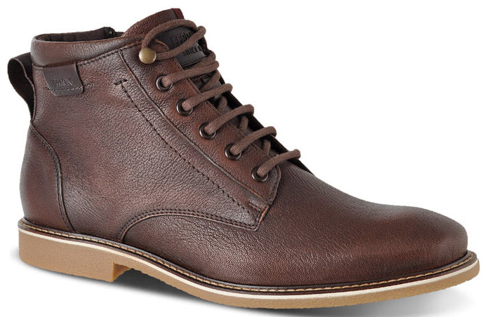 OSCAR - Brown Men's Leather Lace Boots - Ferracini Shoes Australia