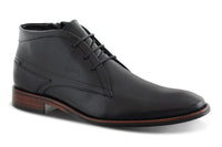 IMANI - Black Men's Leather Lace Boots - Ferracini Shoes Australia