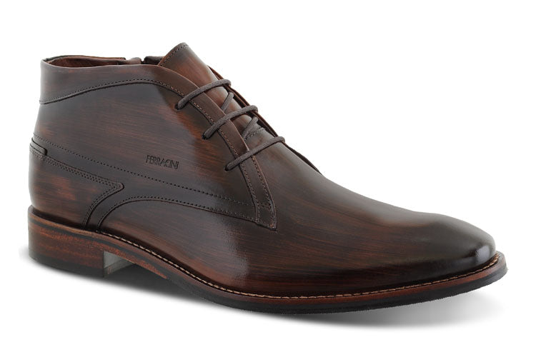 IMANI - Brown Men's Leather Lace Boots - Ferracini Shoes Australia
